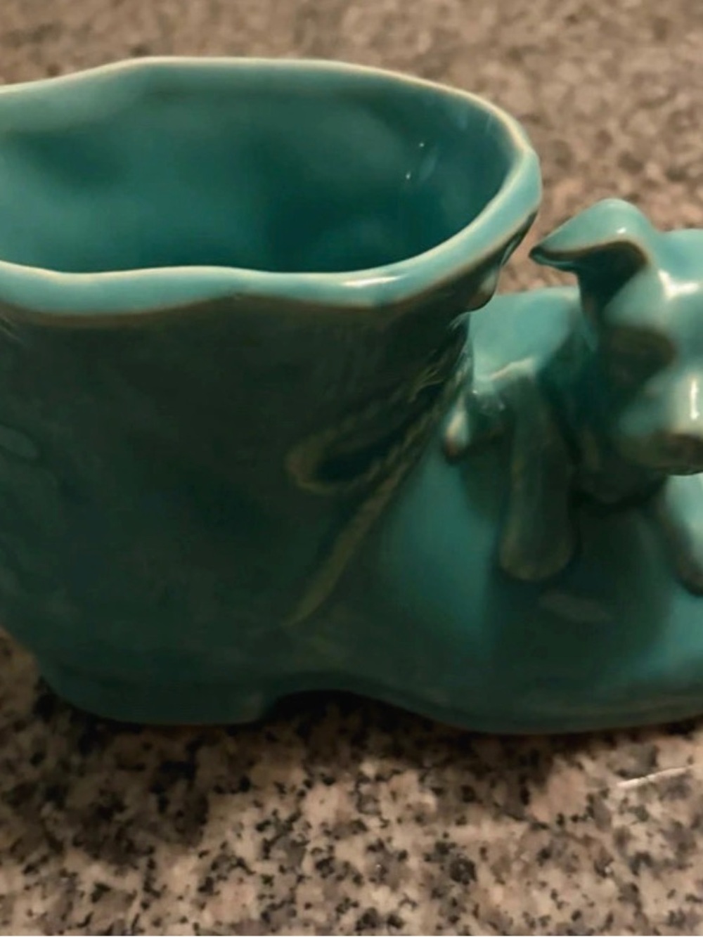 Vintage Shawnee Pottery ceramic boot planter